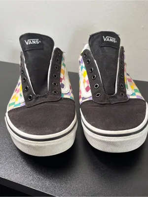 Vans Old Skool checkerboard sneakers, Missy size 6, classic, low top, retro thumbnail 2