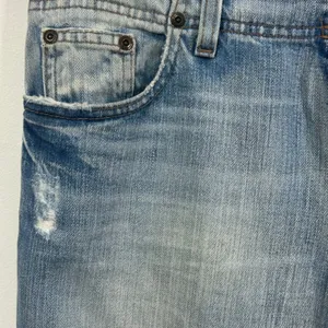 BKE Denim Light Wash Distressed Cropped Straight Leg Jeans Size 10 thumbnail 11