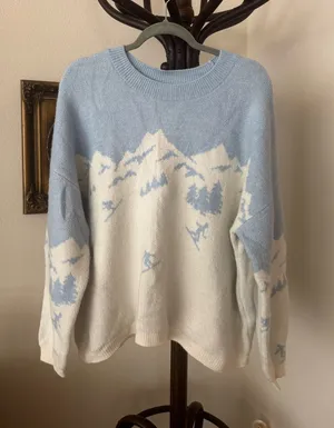 Unique Loft Ultra Soft Ski Mountain Sweater thumbnail 1