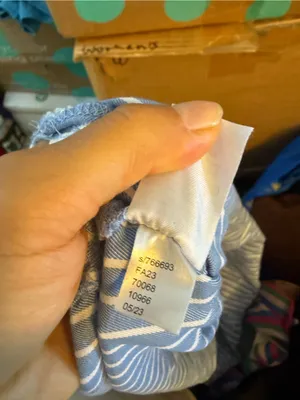 Loft Blue and White Striped Oversized Oxford Shirt thumbnail 5