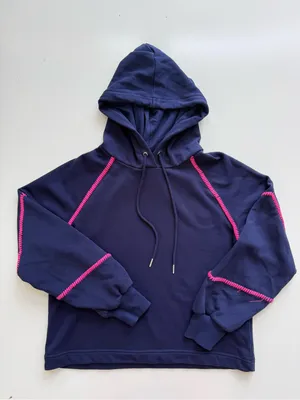 Evereve Harper Whipstitch Hooded Sweatshirt Size Small thumbnail 3