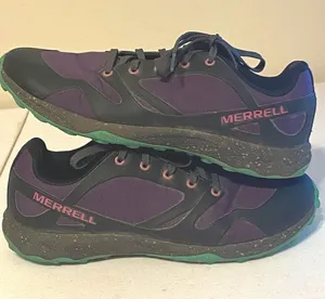 Merrell Altalight Low Outdoor Sneaker Hiking Shoes Purple Black Men's 6 Womens 8 thumbnail 1