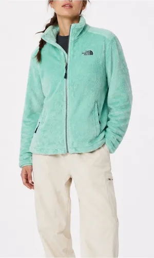 The North Face Osito Fleece Jacket Mint Green Full Zip Women’s M Cozy thumbnail 1