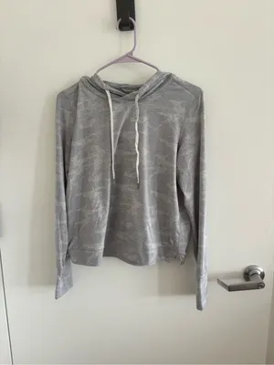 Vuori Light Gray Halo Performance Camouflage Hoodie thumbnail 3