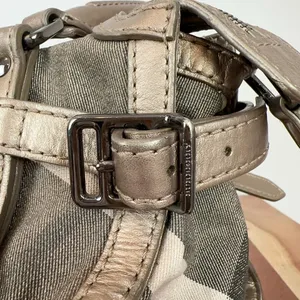 Pre-Owned Burberry Satchel Shimmer Nova‎ Check Canvas thumbnail 6