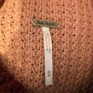 Free People Colorblock Park City Pullover Sweater Size M Waffle Knit Cowl Neck‎ thumbnail 6