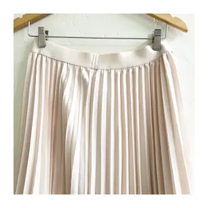 Grace Karin Midi Skirt Women's L Blush Pink Pleated Elastic Waist Coquette thumbnail 6