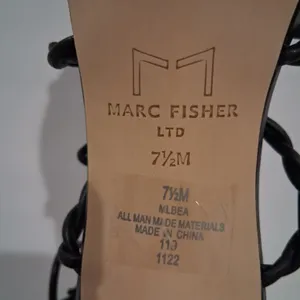 NEW Marc Fisher LTD Bea Twisted Lace-Up Stiletto Heel Sandals Black Size 7.5 thumbnail 5