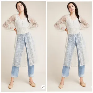 Anthropologie Maeve San-Michel Lace Duster thumbnail 2