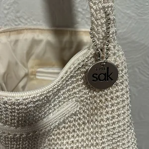 The Sak Crochet Mini Purse Crossbody Off White thumbnail 4