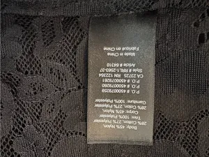 Aritzia Babaton Lace Blouse Womens XS Black Sheer Long Sleeve Collared Top thumbnail 8