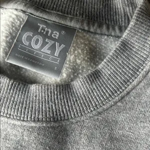 Aritzia TNA Cozy Fleece Cropped Crewneck Size Small thumbnail 4