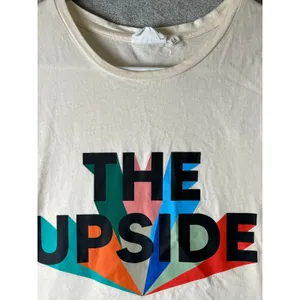 The Upside Infinite Cropped Muscle Tank Top Natural Graphic Logo Size‎ 8 Cotton thumbnail 2
