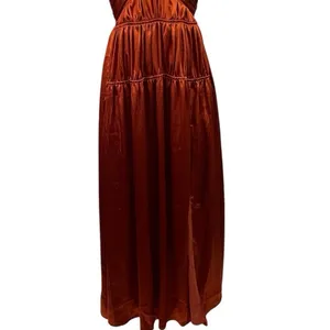 NEW Showpo Emmalyn Burnt Orange Strappy Halter Fit & Flare Maxi Dress Size 4 thumbnail 4
