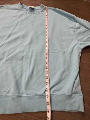 Year of Ours Sky Blue Relaxed Crewneck Sweatshirt thumbnail 5