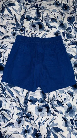 Old Navy Blue Linen Shorts thumbnail 3