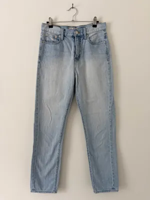 Madewell Perfect Summer Jean High Waisted Light Wash Straight Leg Jeans thumbnail 4