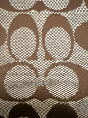 Vintage Coach Y2K Hamptons Signature Leather Satchel Brown Monogram Jacquard thumbnail 5