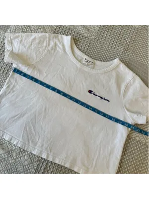 Champion Heritage White Crop T-Shirt Large thumbnail 5