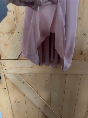 Everly for Francesca’s‎ Mauve/Rise Blush Pleated Halter Mini Dress Size M thumbnail 3