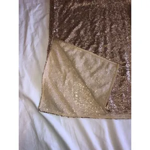 Gold Sequin Maxi Midi Skirt Size XS Slit Party Festive Fairy Whimsical Metallic thumbnail 4