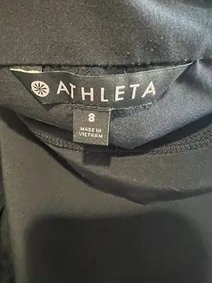 Athleta Black Tennis Summer Casual Skirt with Wide Waistband size 8 athletic gym thumbnail 2