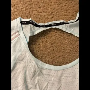 top light blue tank gym work out size xl thumbnail 6
