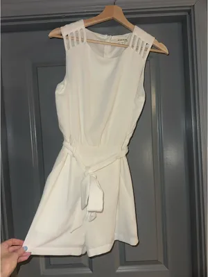 Monteau White Romper thumbnail 2
