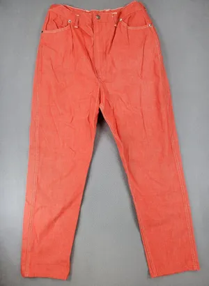 Wrangler Jeans Misses 20 Slim Red VTG USA Made High Rise Tapered Slim Fit Junior thumbnail 1