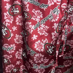 NFL for Her San Francisco 49ers Red Silky Pajama Pants size XL thumbnail 3
