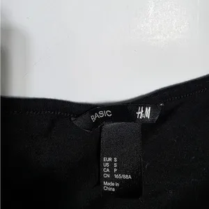 H&M Black Mini Dress thumbnail 3