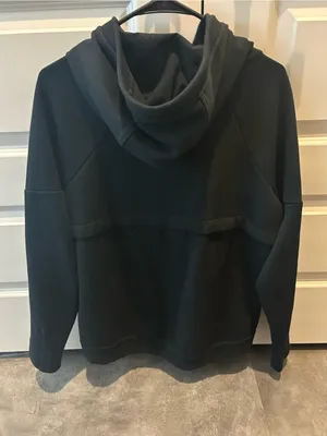 Nike Tech Fleece Hoodie Black Women’s Medium Scuba Jacket 806329-010 thumbnail 3