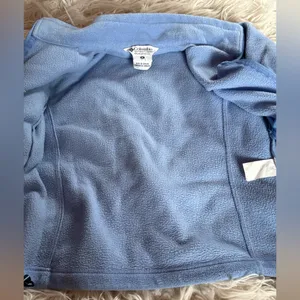 Columbia Light Blue Full Zip Fleece Jacket Women’s Size M thumbnail 5