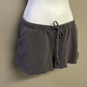 Vici Heather Gray Distressed Lounge Short Shorts w/ Elastic Waist and Pockets- M thumbnail 7