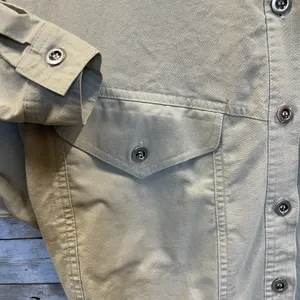 Vintage Together‎ Clothing Co Womens 10M Dress 1980s Cotton Safari Khaki Belt thumbnail 5