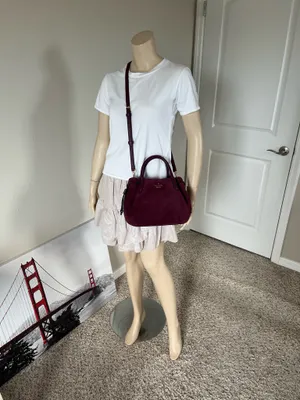 Kate Spade Dumpling Suede Small Satchel Bag thumbnail 6