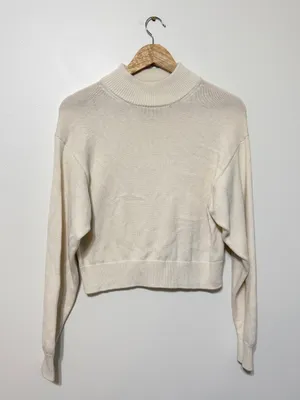 Aritzia Wilfred Free Wool Cotton Harper Sweater Size XS Oversized minimalist thumbnail 2