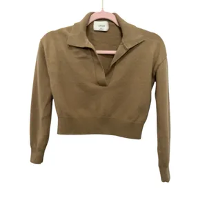 Wilfred Aritzia Clara Merino Wool Waist Sweater Womens Size XXS Brown Pullover thumbnail 4