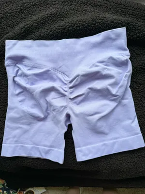 NWOT Light Purple Booty Lifting shorts fit like size XS thumbnail 6