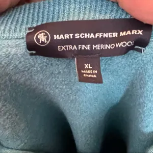 Hart Schaffner‎ Marx Merino Wool Sweater Blue Size XL thumbnail 6