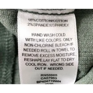 BP Nordstrom XS Green Scallop Waist Wide Leg Corduroy Crop Pants Cords Pant v6x thumbnail 7