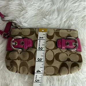 COACH Y2k Soho Double Buckles Signature Canvas Wristlet thumbnail 9