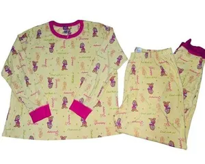 The wonderful world Disney Vintage Grumpy Yellow Snow White Sleep Pajama Set XL thumbnail 1