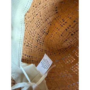NWT Anarchy Street Wide Brim Braided Sun Hat Tan Boho Coastal Resort Beach thumbnail 4