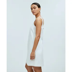 Madewell Denim A Line Minimalist Resort Sleeveless Mini Dress 00 NWT thumbnail 2