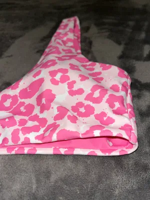 Zaful NWOT Reversible Pink Heart Leopard Print Swimsuit Set thumbnail 10