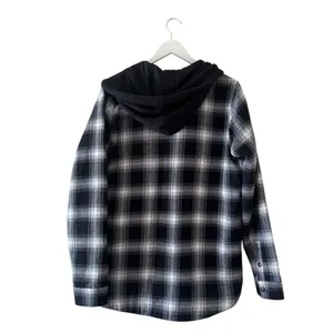 Volcom Hooded Black White Checkered Cotton Blend Ski Snowboard SZ XL # 2518 thumbnail 5