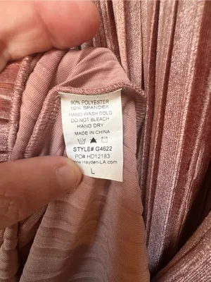 Hayden Dusty Rose Velvet Pleated Midi Dress L Cottagecore Romantic Prairie Boho thumbnail 7