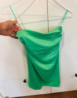 Urban Outfitters Green Strapless Dress thumbnail 1