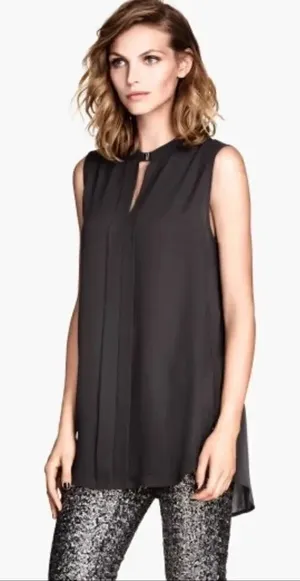 ✨H&M Dark Gray Sleeveless Blouse✨ thumbnail 1